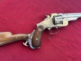 SMITH & WESSON 2ND MODEL 3 RUSSIAN REVOLVER WITH STOCK - 4 of 24