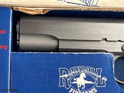 RANDALL MODEL A111 SERVICE MODEL 1911 SEMI AUTO PISTOL 45ACP W/BOX - Image 5 of 10