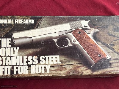 RANDALL MODEL A111 SERVICE MODEL 1911 SEMI AUTO PISTOL 45ACP W/BOX - Image 8 of 10
