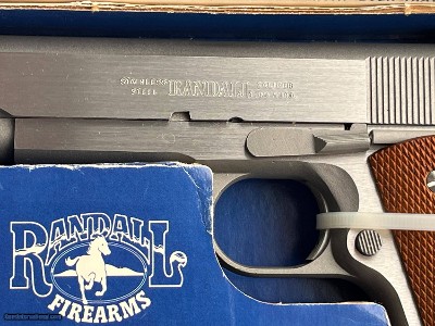 RANDALL MODEL A111 SERVICE MODEL 1911 SEMI AUTO PISTOL 45ACP W/BOX - Image 4 of 10