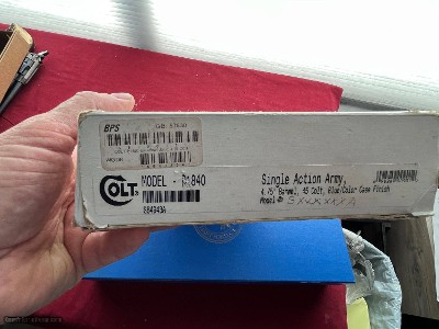 COLT SINGLE ACTION ARMY REVOLVER 3RD GEN 45 COLT 4 3/4
