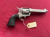 COLT SINGLE ACTION ARMY REVOLVER 45 COLT NICKEL FINISH MADE 1921