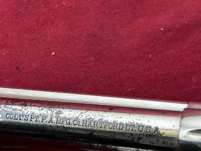 COLT SINGLE ACTION ARMY REVOLVER 45 COLT NICKEL FINISH MADE 1921 - Image 10 of 14