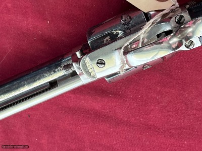 COLT SINGLE ACTION ARMY REVOLVER 45 COLT NICKEL FINISH MADE 1921 - Image 11 of 14