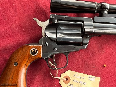 RARE - RUGER HAWKEYE REVOLVER 256 WIN MAGNUM - Image 4 of 12
