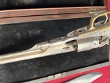 CASED COLT 1860 ARMY REVOLVER N.Y. ENGRAVED ,CHECKERED IVORY GRIPS. - 12 of 25
