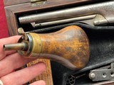 CASED COLT 1860 ARMY REVOLVER N.Y. ENGRAVED ,CHECKERED IVORY GRIPS. - 18 of 25