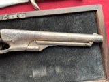 CASED COLT 1860 ARMY REVOLVER N.Y. ENGRAVED ,CHECKERED IVORY GRIPS. - 6 of 25