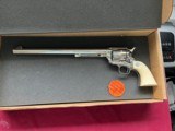 COLT 3RD GEN BUNTLINE SPECIAL 45LC MADE 1980 FACTORY NICKEL WITH IVORY GRIPS