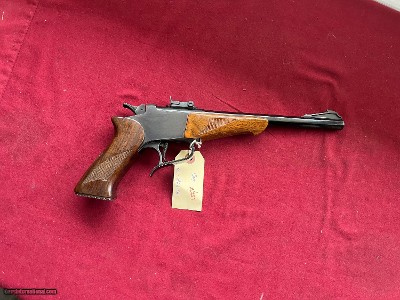 THOMPSON CENTER EARLY FLATSIDE CONTENDER PISTOL 22 HORNET SER#1575 ~ SALE $1600.00 - Image 3 of 14
