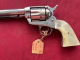 COLT 1ST GEN SINGLE ACTION ARMY REVOLVER 45LC NICKEL FINISH - 3 of 17