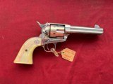 COLT 1ST GEN SINGLE ACTION ARMY REVOLVER 45LC NICKEL FINISH - 1 of 17