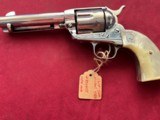 COLT 1ST GEN SINGLE ACTION ARMY REVOLVER 45LC NICKEL FINISH - 5 of 17