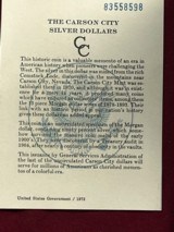 1883 MORGAN SILVER DOLLAR CC CARSON CITY ( UNCIRCULATED) - 4 of 6