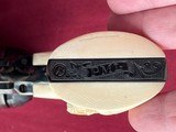 U.S.F.A. CUSTOM ENGRAVED SINGLE ACTION REVOLVER 45 COLT - CARVED IVORY GRIPS - 7 of 17