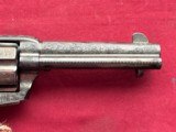 U.S.F.A. CUSTOM ENGRAVED SINGLE ACTION REVOLVER 45 COLT - CARVED IVORY GRIPS - 6 of 17