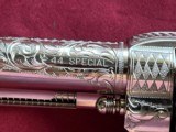 U.S.F.A. SINGE ACTION ARMY REVOLVER
44 SPECIAL - CUSTOM ENGRAVED - BUFFALO HORN GRIPS - 6 of 21