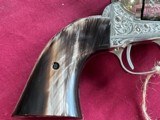 U.S.F.A. SINGE ACTION ARMY REVOLVER  44 SPECIAL / 44 RUSSIAN- CUSTOM ENGRAVED - BUFFALO HORN GRIPS - 10 of 18