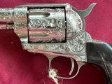 U.S.F.A. SINGE ACTION ARMY REVOLVER  44 SPECIAL / 44 RUSSIAN- CUSTOM ENGRAVED - BUFFALO HORN GRIPS - 4 of 18
