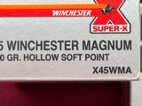 WINCHESTER 45 WIN MAG AMO 260 GR HOLLOW SP ( 5- BOXES ) - 2 of 5