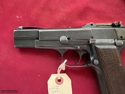 sale $3200.00 ~ WWII GERMAN NAZI BROWNING HI POWER 9MM W/ TANGANT SIGHT - Image 4 of 18