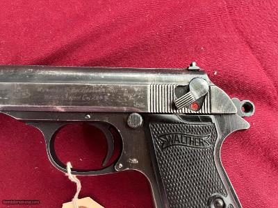 WWII WALTHER PP SEMI AUTO WARTIME PISTOL 32ACP ~ Sale $1500.00 - Image 2 of 17
