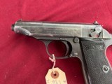 WWII WALTHER PP SEMI AUTO WARTIME PISTOL 32ACP - 4 of 17