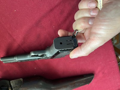 BROWNING FN HI POWER CANADIAN INGLIS SEMI AUTO PISTOL 9MM WITH STOCK - Image 12 of 24