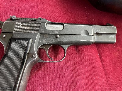 BROWNING FN HI POWER CANADIAN INGLIS SEMI AUTO PISTOL 9MM WITH STOCK - Image 4 of 24