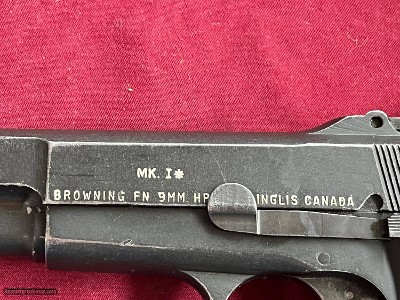 BROWNING FN HI POWER CANADIAN INGLIS SEMI AUTO PISTOL 9MM WITH STOCK - Image 20 of 24