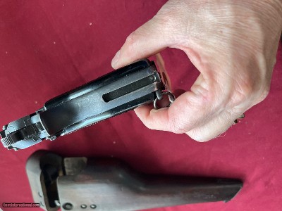 BROWNING FN HI POWER CANADIAN INGLIS SEMI AUTO PISTOL 9MM WITH STOCK - Image 11 of 24