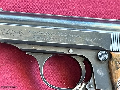 WARTIME GERMAN WALTHER PPK SEMI AUTO PISTOL 7.65mm EAGLE OVER N - Image 5 of 14