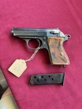 WARTIME GERMAN WALTHER PPK SEMI AUTO PISTOL 7.65mm EAGLE OVER N - 1 of 14