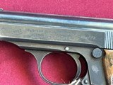 WARTIME GERMAN WALTHER PPK SEMI AUTO PISTOL 7.65mm EAGLE OVER N - 5 of 14
