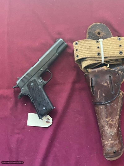 COLT 1911A1 SEMI AUTO PISTOL 45ACP U.S. ARMY R.S. INSPECTED MADE 1941