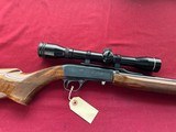 BROWNING SA22 SEMI AUTO 22 RIFLE WITH SCOPE - 1 of 17