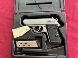 WALTHER STAINLESS PPK SEMI AUTO PISTOL 380 ACP