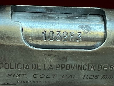 ARGENTINA 1927 SEMI AUTO PISTOL 45ACP POLICIA 1911 - Image 11 of 13