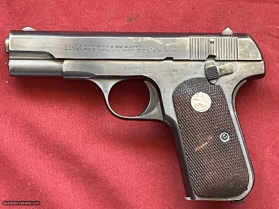 WWII COLT 1908 U.S. PROPERTY SEMI AUTO OFFICERS PISTOL 380 ACP ~ MADE 1944 ~