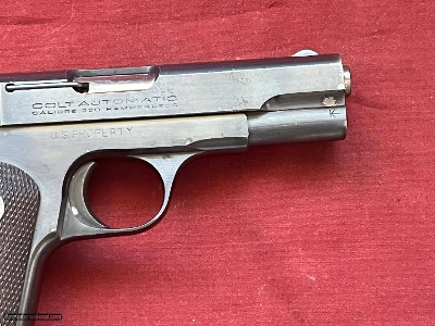 WWII COLT 1908 U.S. PROPERTY SEMI AUTO OFFICERS PISTOL 380 ACP ~ MADE 1944 ~ - Image 8 of 18