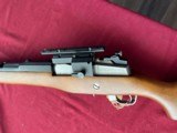 RUGER STAINLESS MINI 14 SEMI AUTO RIFLE 222 REM W/ SCOPE MOUNT - 9 of 20