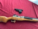 RUGER STAINLESS MINI 14 SEMI AUTO RIFLE 222 REM W/ SCOPE MOUNT - 17 of 20