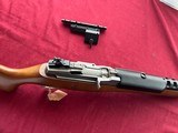 RUGER STAINLESS MINI 14 SEMI AUTO RIFLE 222 REM W/ SCOPE MOUNT - 18 of 20