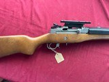 RUGER STAINLESS MINI 14 SEMI AUTO RIFLE 222 REM W/ SCOPE MOUNT - 4 of 20