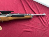 RUGER STAINLESS MINI 14 SEMI AUTO RIFLE 222 REM W/ SCOPE MOUNT - 3 of 20