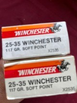 ~ 29 ROUNDS ~ WINCHESTER 25-35 WIN 117 GR. SOFT POINT - 1 of 4
