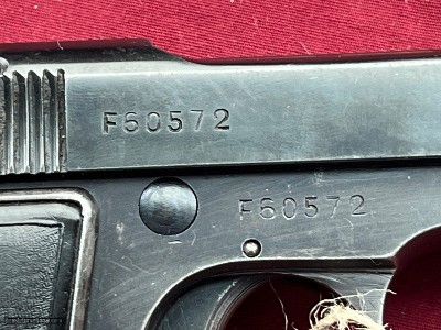 WWII BERETTA MODEL 1934 SEMI AUTO PISTOL 380 ACP ~ DATED 1943 ~ - Image 8 of 14