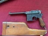 MAUSER C96 BROOMHANDLE SEMI AUTO PISTOL 7.63mm - 2 of 25