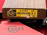 COLT AGENT REVOLVER 38 SPECIAL SHROUDED HAMMER WITH BOX - 16 of 19