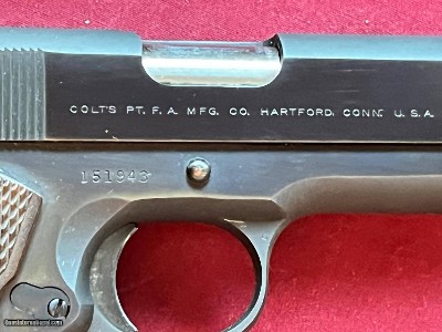 COLT 1911 SEMI AUTO PISTOL SUPER 38 ~ MADE IN 1960 ~ 38 SUPER - Image 6 of 22